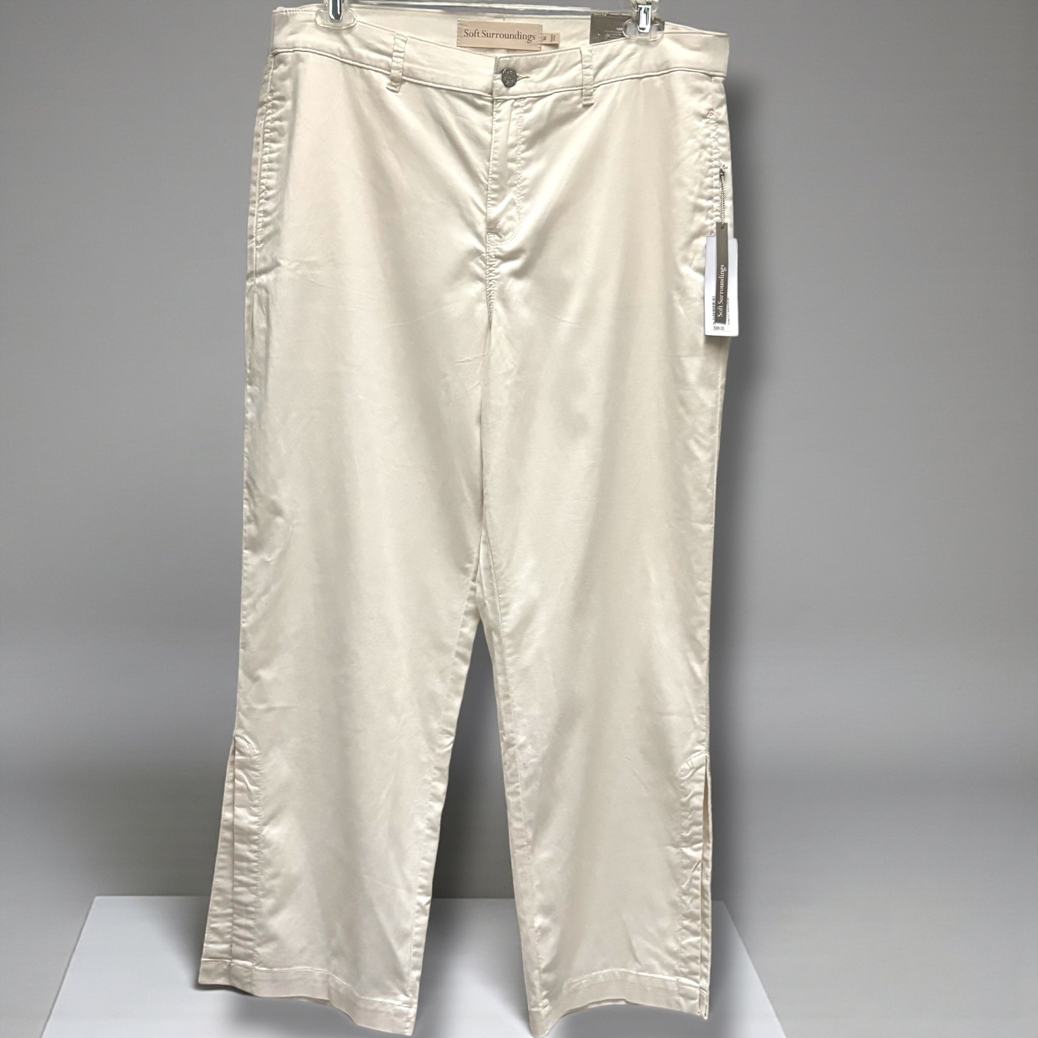 Soft Surroundings Arcada Wide Leg Pants Ivory Pearl Xl Nwt